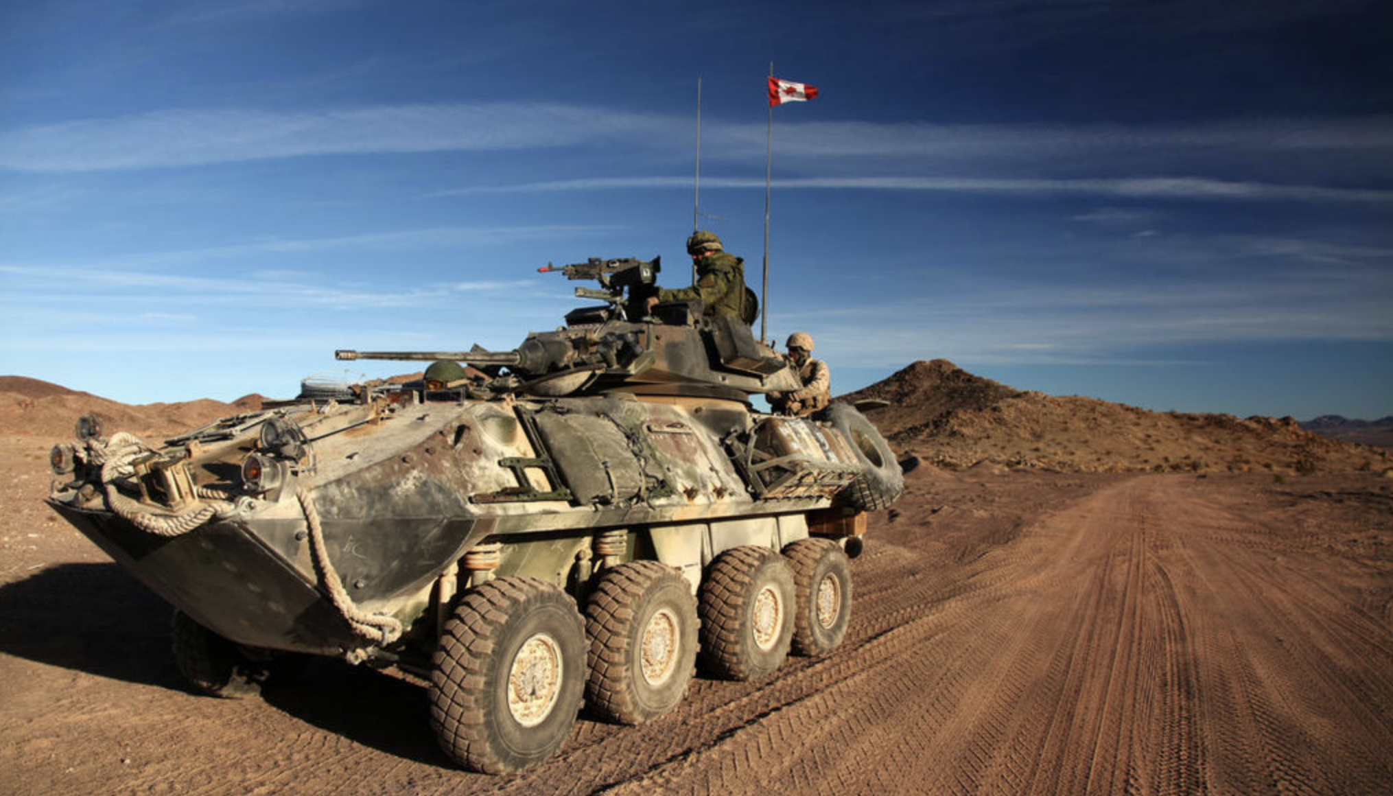 
                    An LAV-25 of the 12th Armoured Regiment of Canada, January 14, 2012. Photo from United States Marine Corps